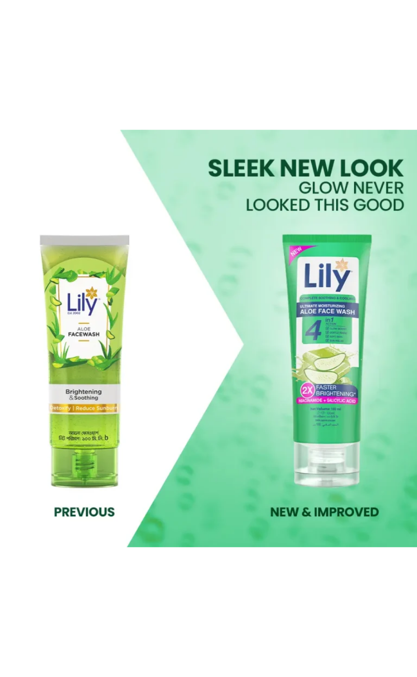 Lily Aloe Facewash 100ml - Image 2