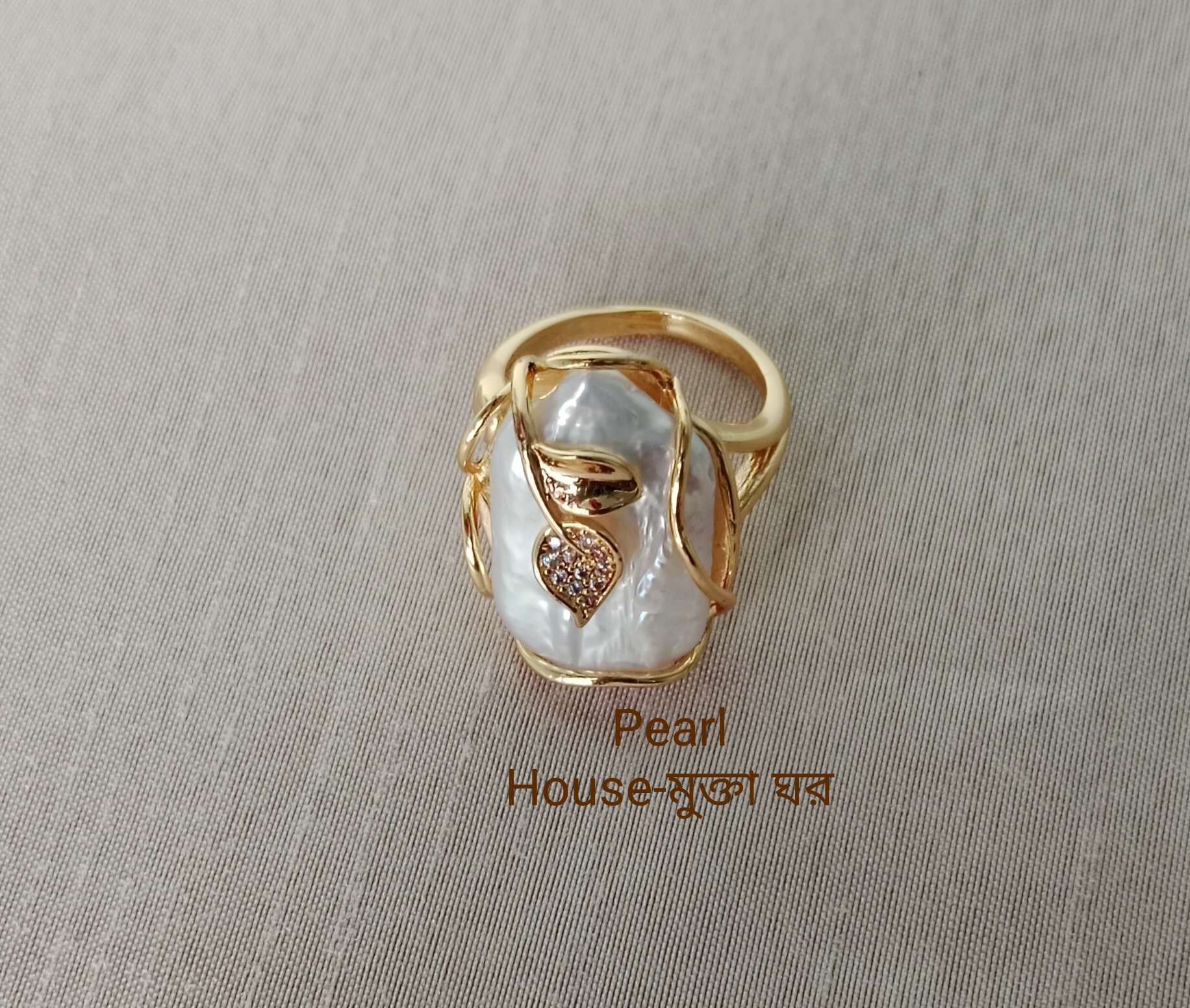 Pearl Adjustable Finger Ring_img_0