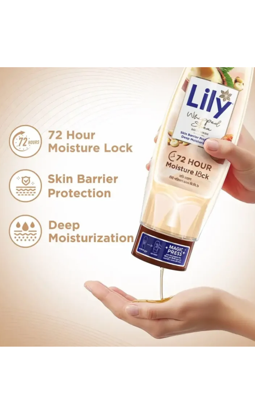 Lily Whipped Shea Body Wash 250ml - Image 2