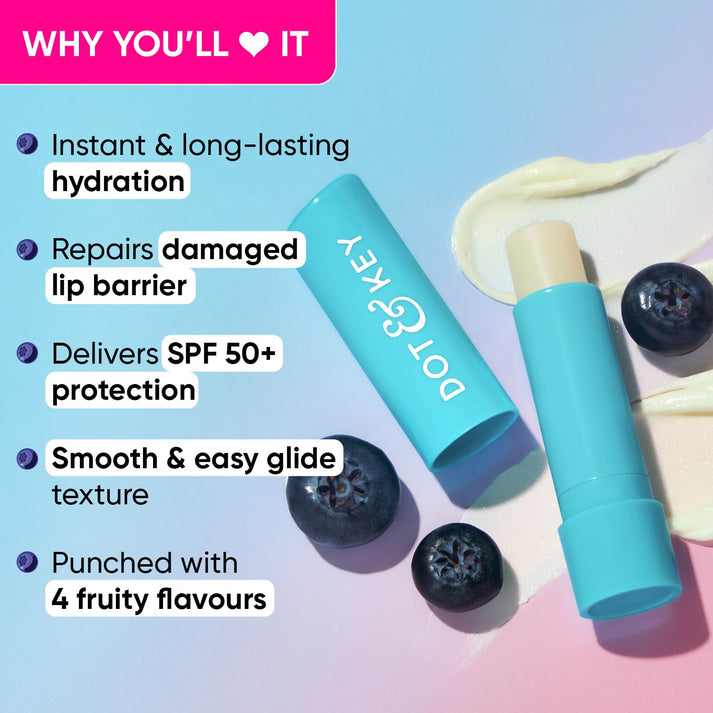 Dot & Key Barrier Repair Hydrating Non Tinted Lip Balm- Blueberry Bliss_img_2