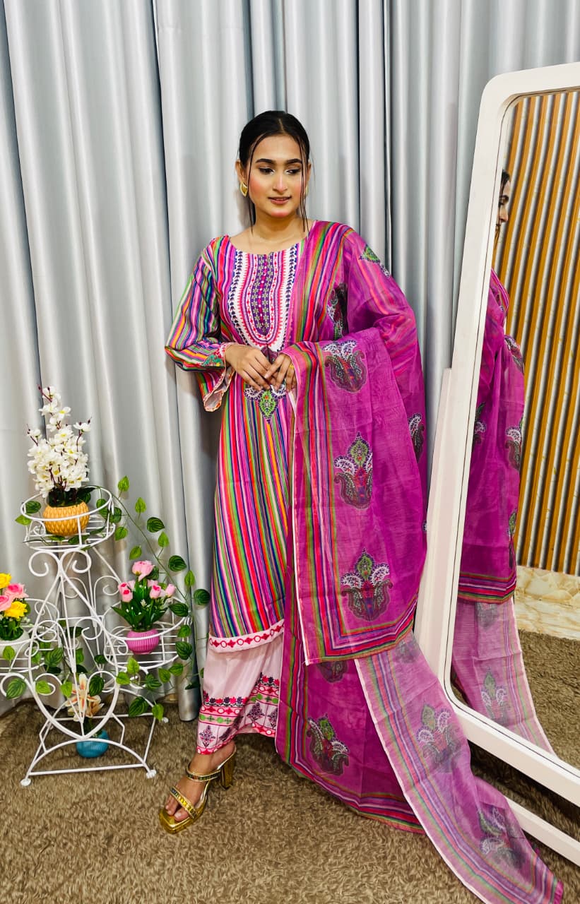 Purple-Pink Rainbow Magic Three Piece_img_1