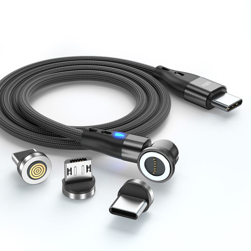 3-in-1 540° Rotating Magnetic Charging Cable – Type-C, iPhone & Micro USB Compatible_img_3
