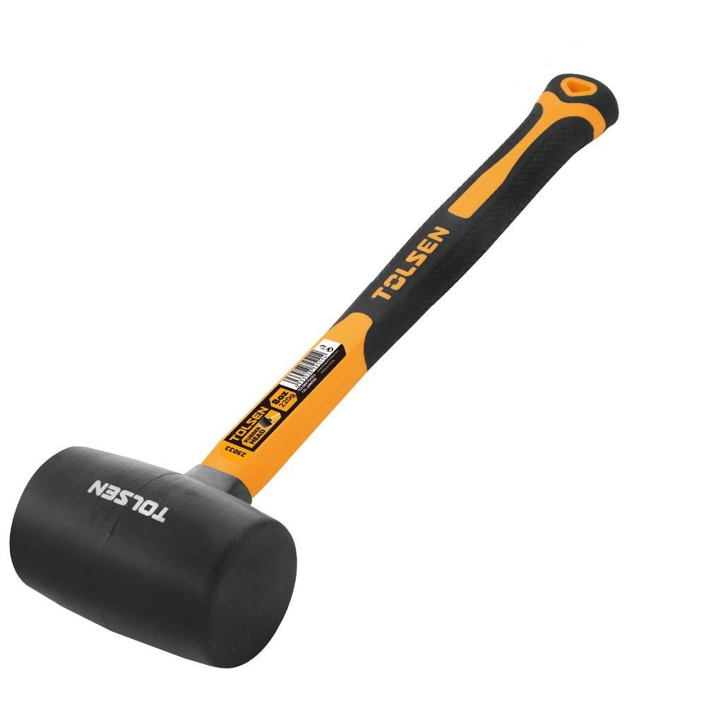 TOLSEN 25038 Rubber Mallet, 900g (32oz), Rubber Hammerhead, Fiberglass Handle | Model: 25038_img_3