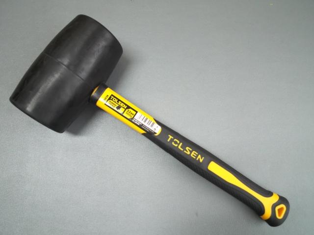 TOLSEN 25038 Rubber Mallet, 900g (32oz), Rubber Hammerhead, Fiberglass Handle | Model: 25038_img_4