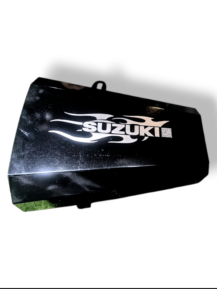 Premium Black Silencer Cover For Suzuki Gixxer All Model_img_0
