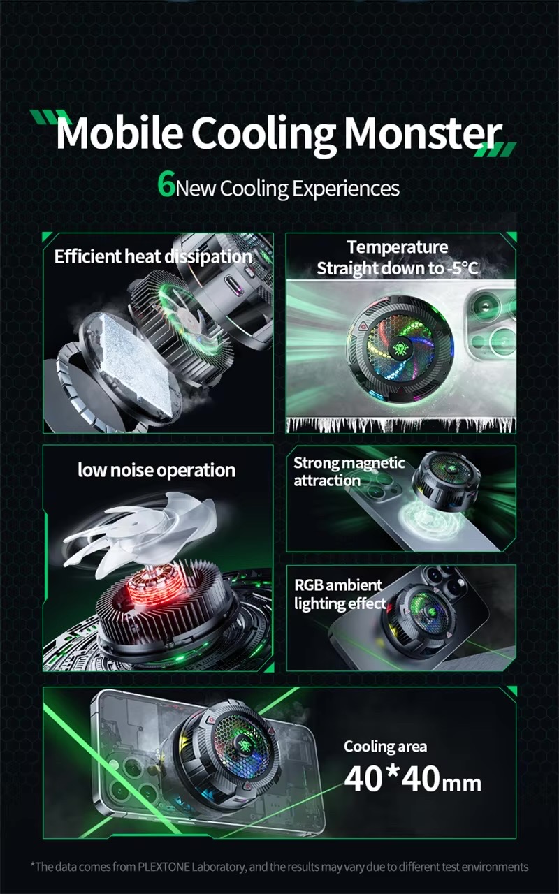 Plextone EX1 Pro 18w Mobile Phone Cooler Fan_img_2