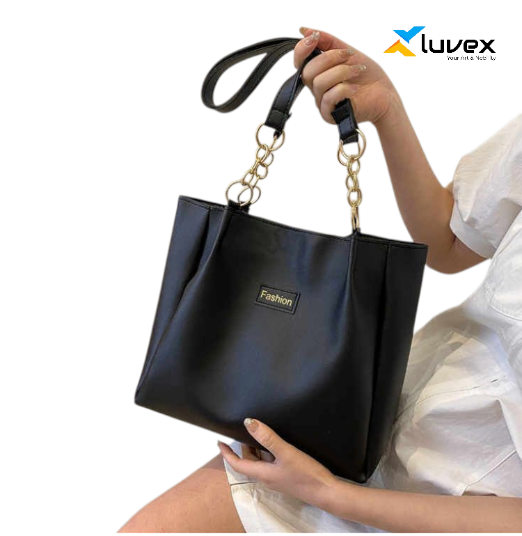 Signature Classic shoulder women's tote bags(Black)