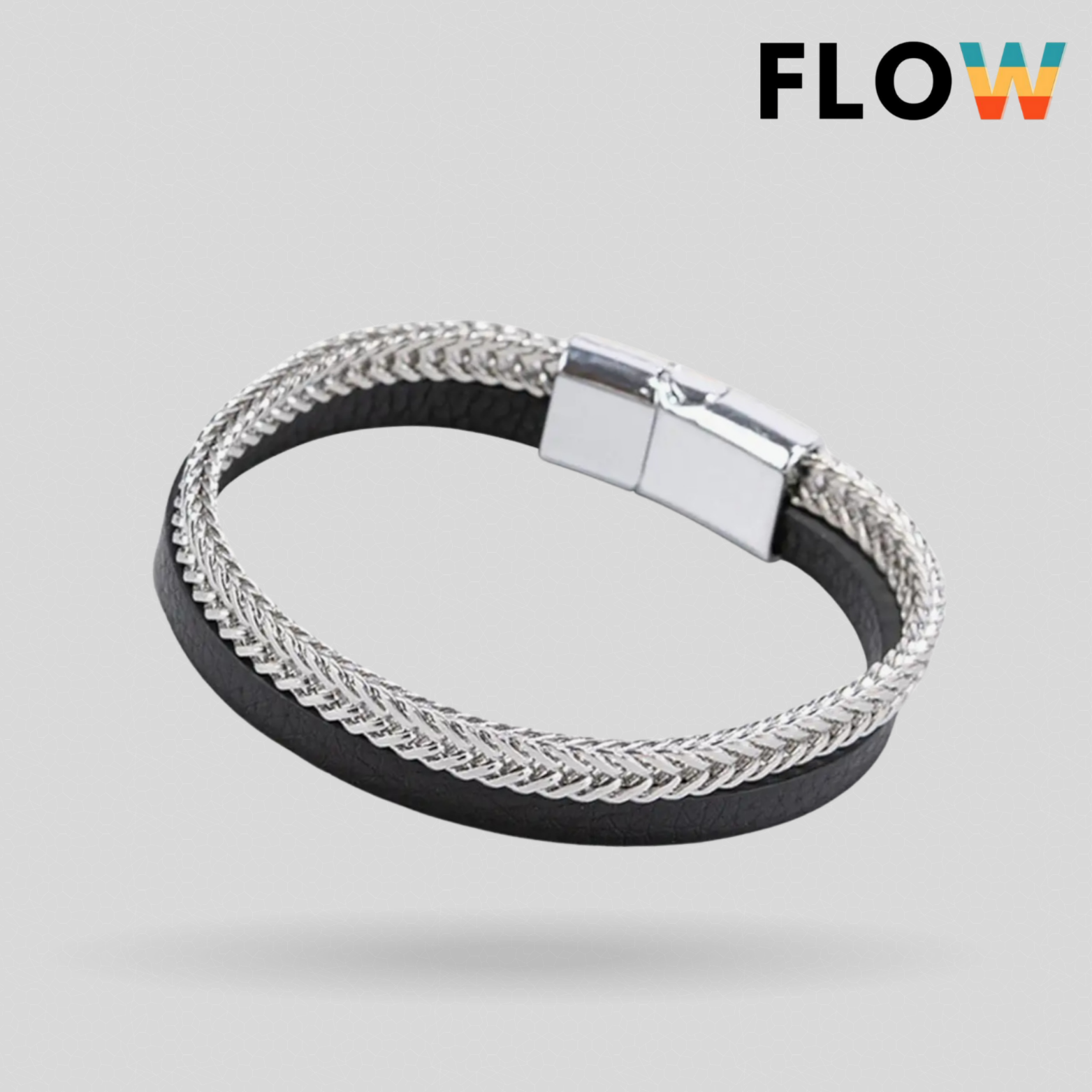 Loom tree braided leather bracelet