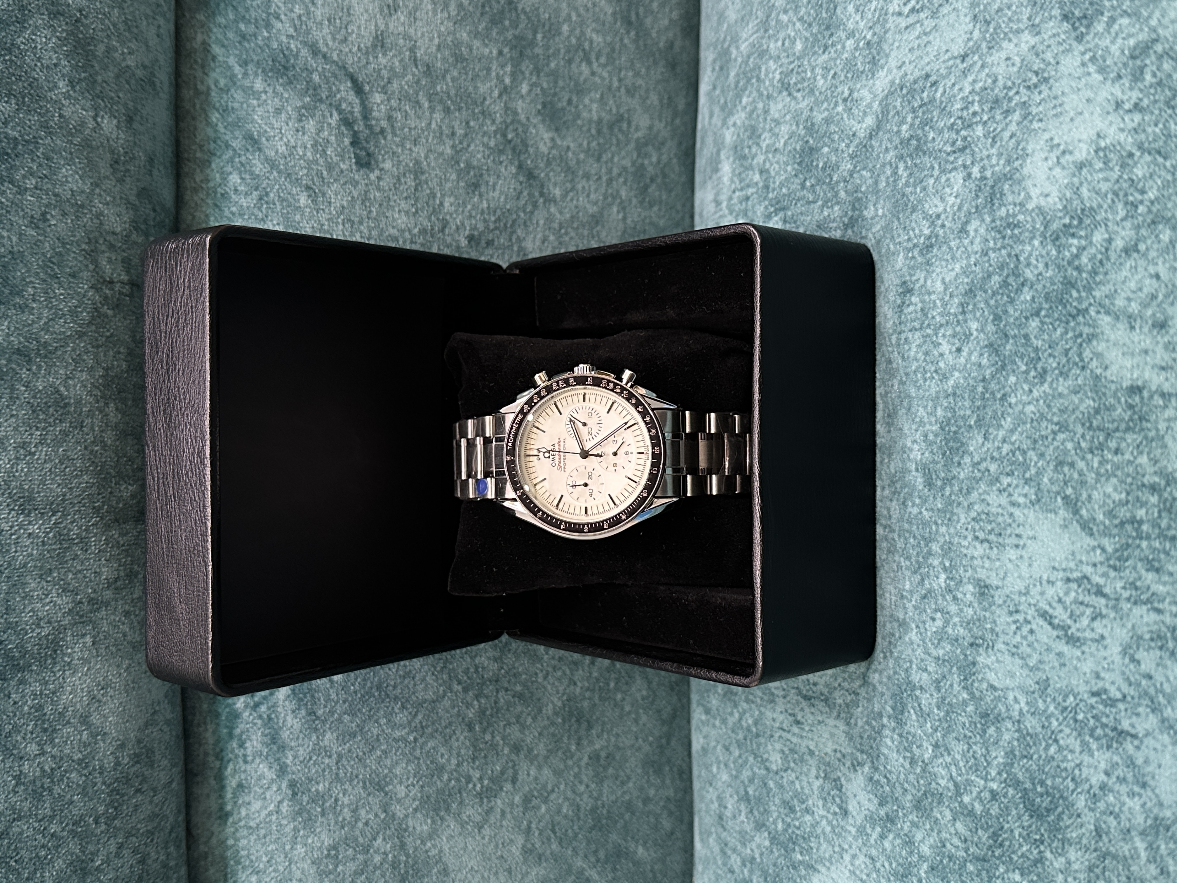 Omega Speedmaster Moonwatch Professional Silver Chain - White Dial_img_4