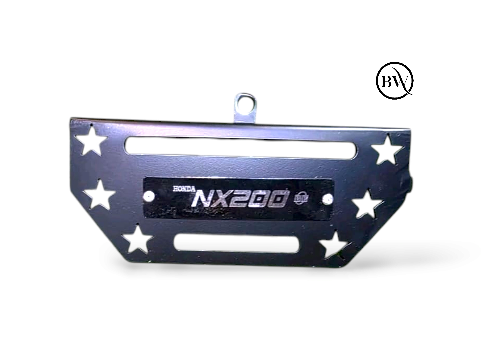 Premium Heavy Black Star Silencer Gourde For Honda NX-200_img_0