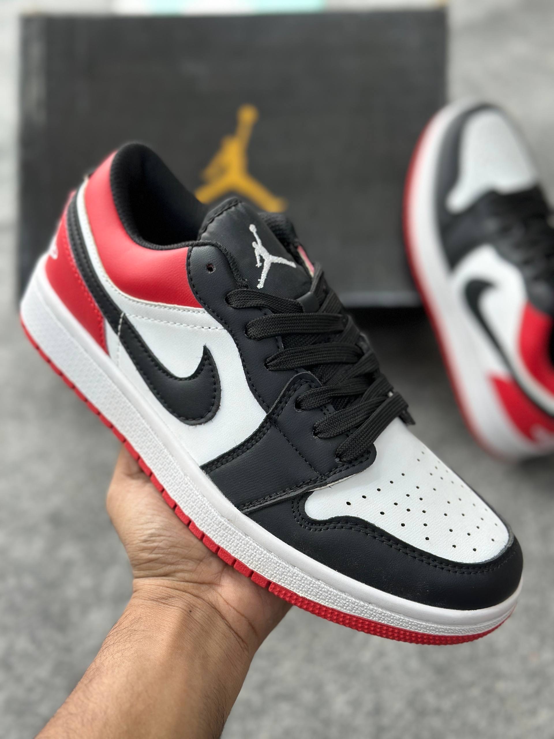 Air Jordan 1 Low: Red,White&Black (1:1) thumbnail 2