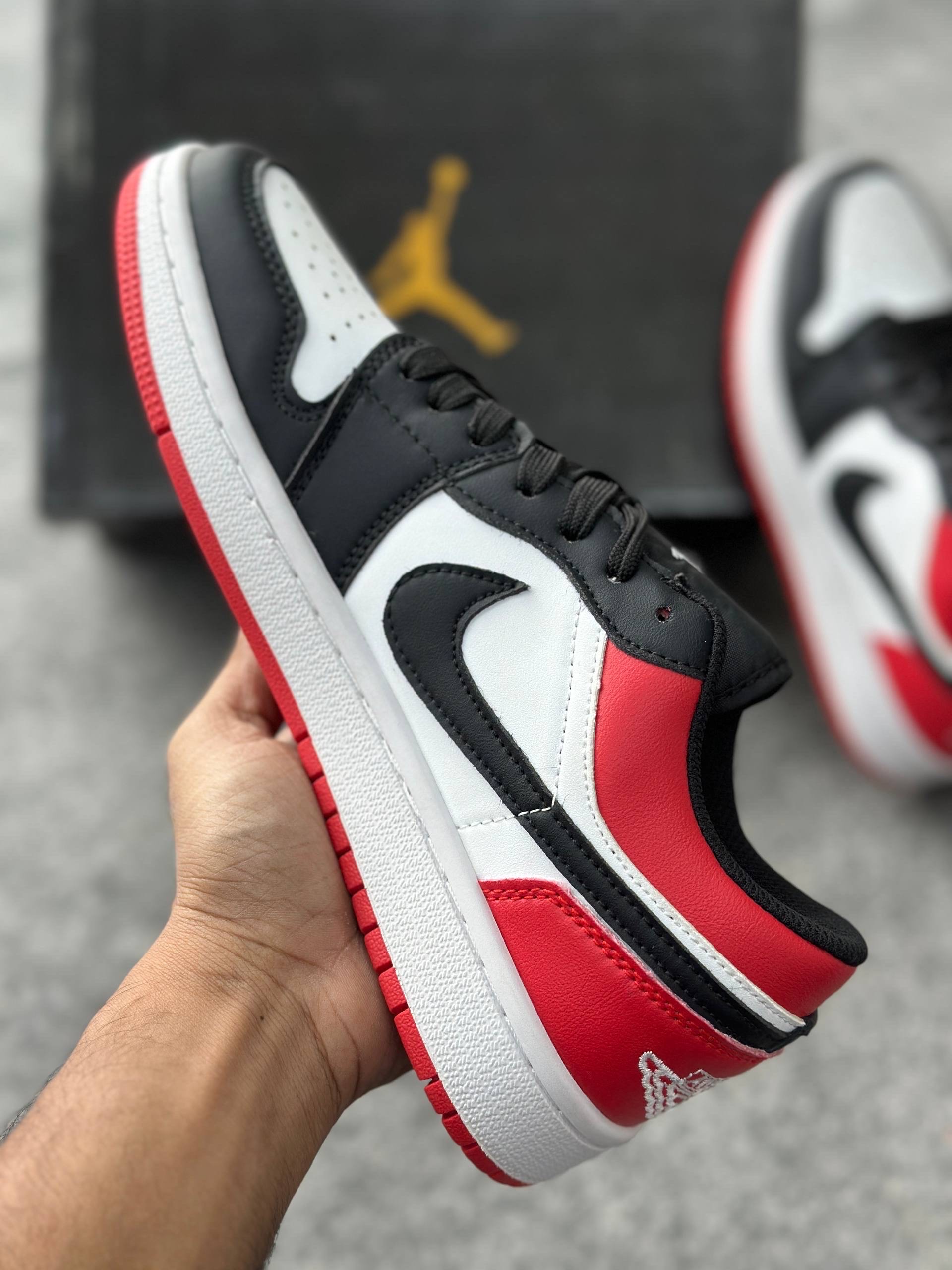 Air Jordan 1 Low: Red,White&Black (1:1) thumbnail 3