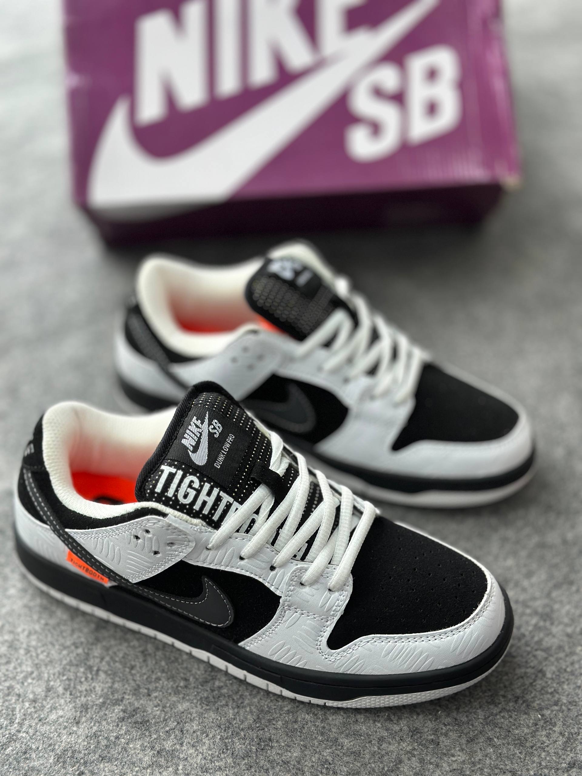Nike SB Dunk Low x TIGHTBOOTH: White&Black (1:1)