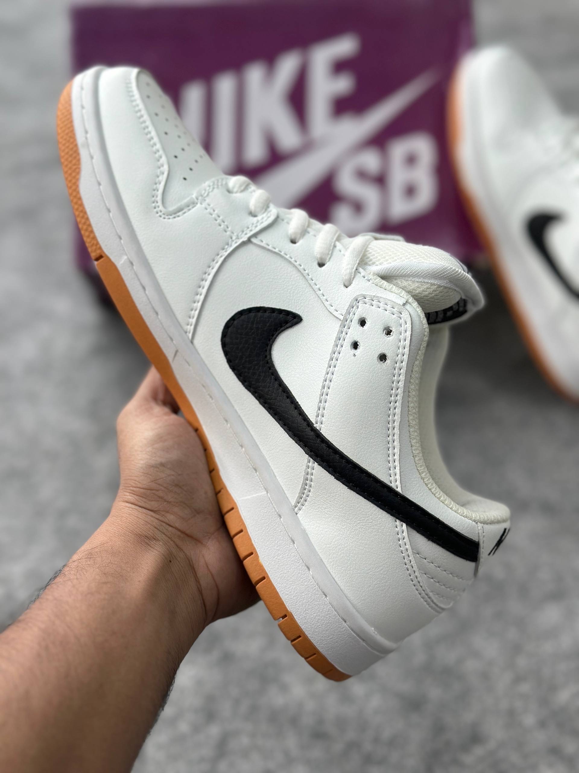 Nike SB Dunk Low Pro: "White&Gum Light Brown" (1:1) thumbnail 3