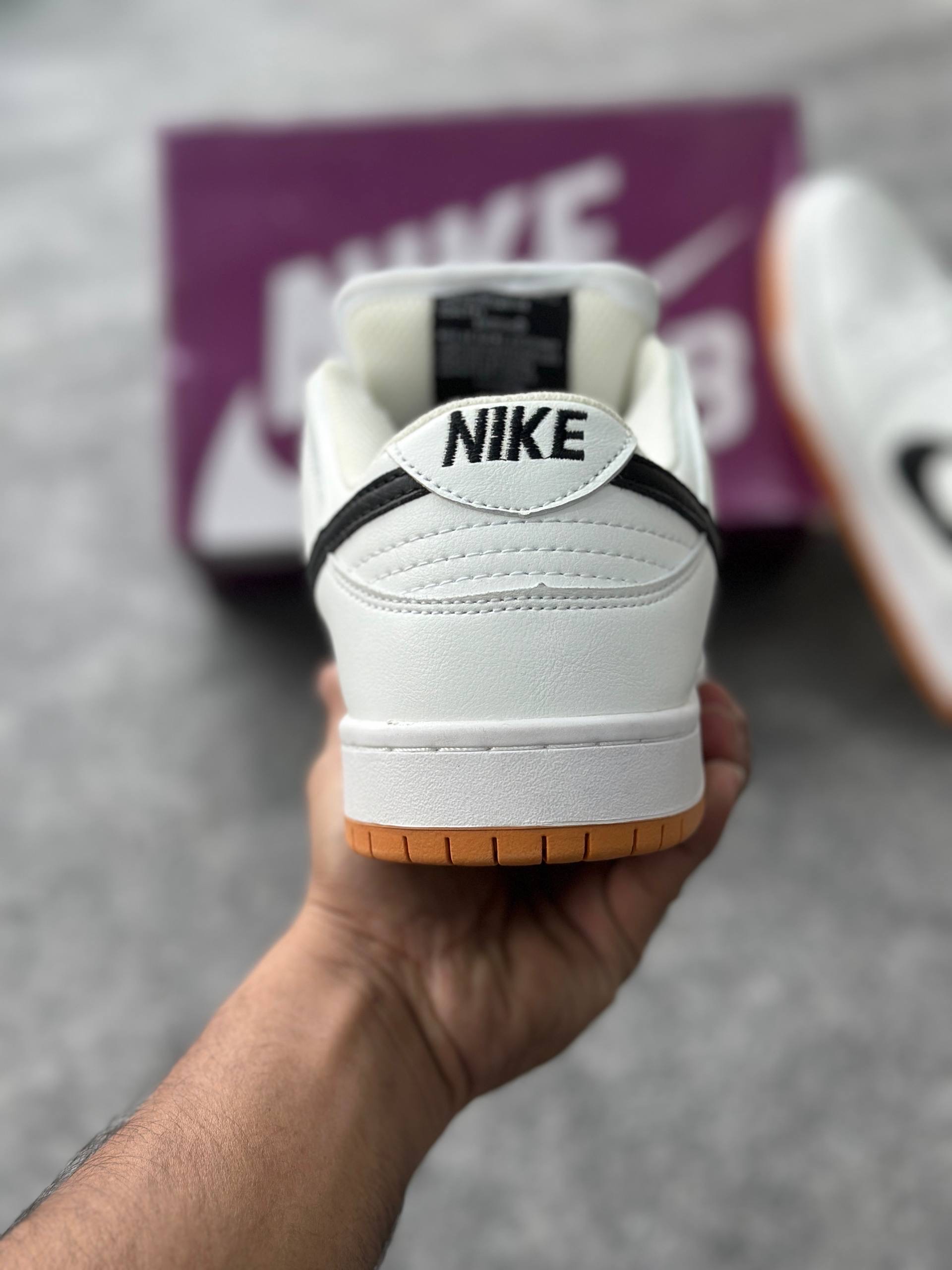 Nike SB Dunk Low Pro: "White&Gum Light Brown" (1:1) thumbnail 4
