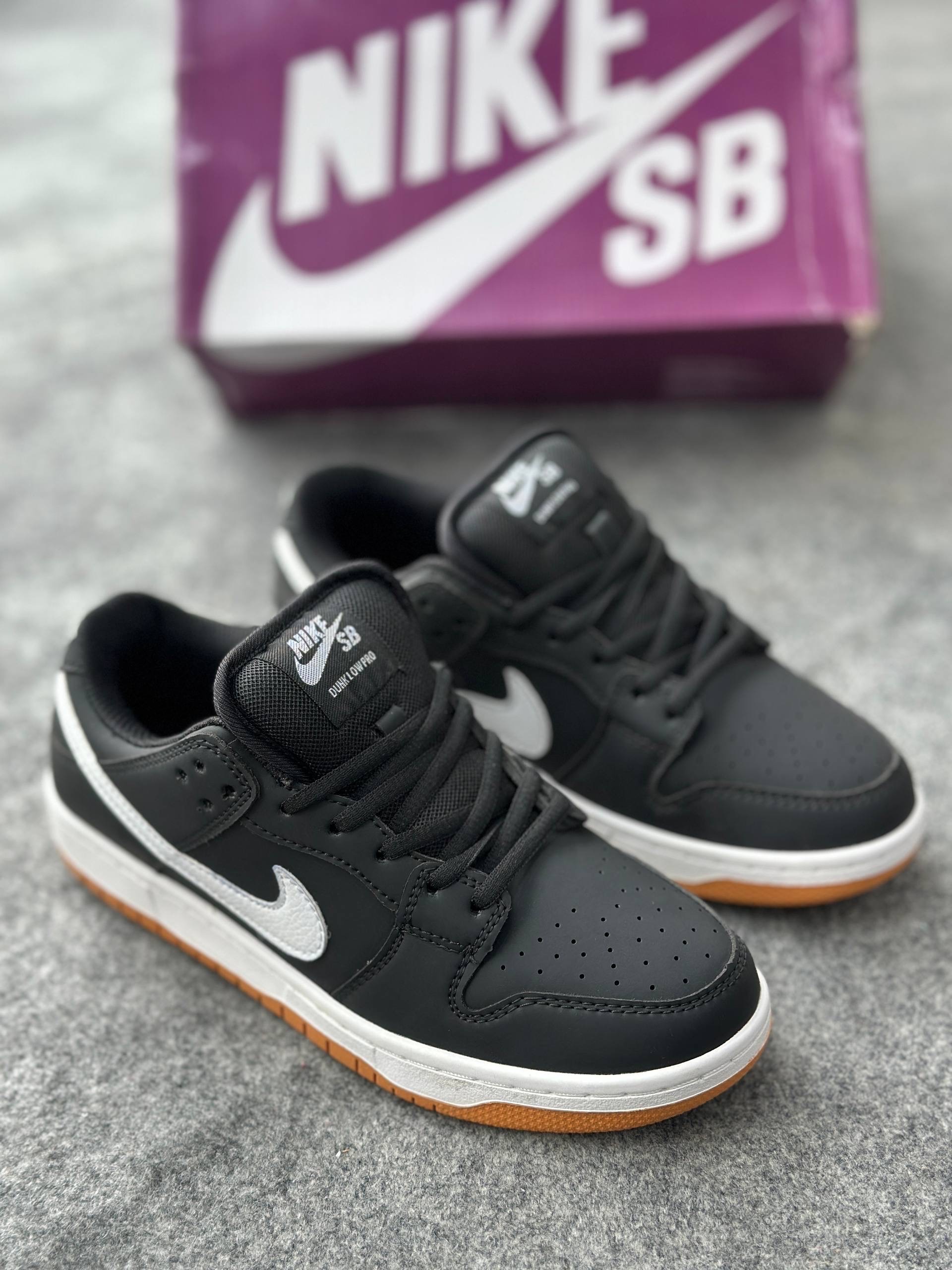 Nike SB Dunk Low Pro: Black&Gum Light Brown (1:1)