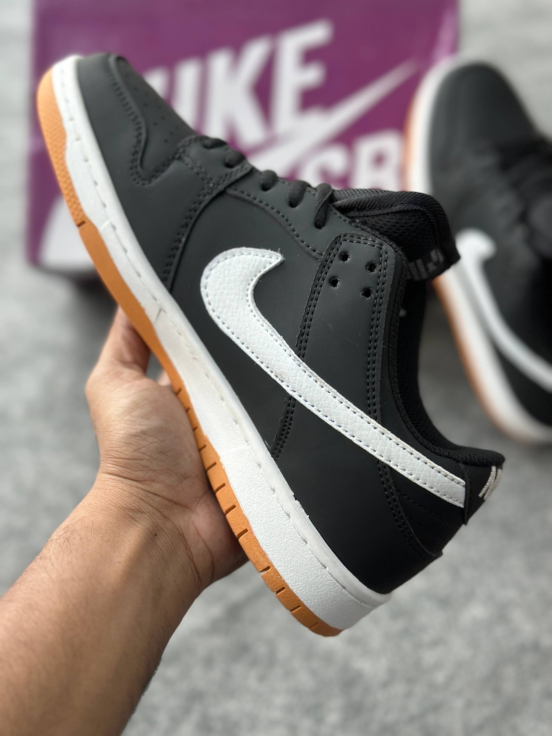Nike SB Dunk Low Pro: Black&Gum Light Brown (1:1) thumbnail 3
