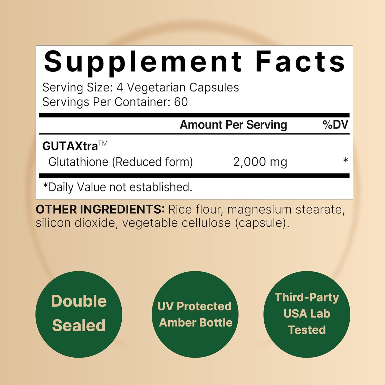 NatureBell Glutathione 2000mg - 240 Capsules - Made in USA_img_3