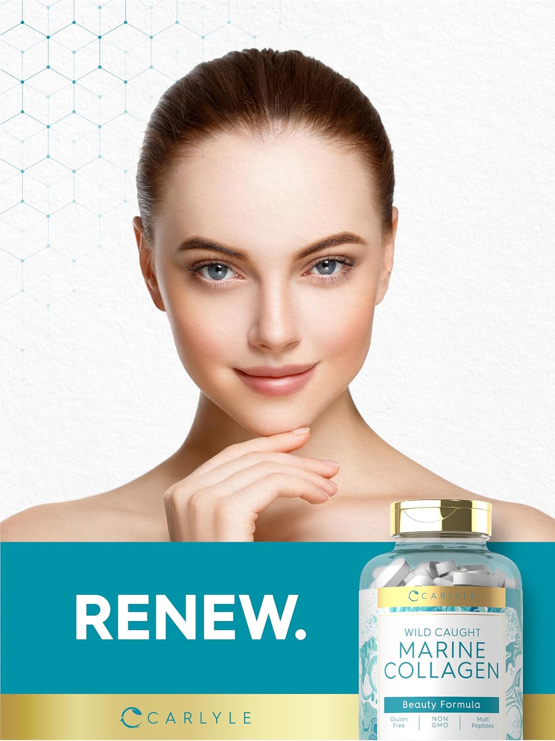 Carlyle Marine Collagen 2000mg - 250 Caplets - Made in USA_img_6