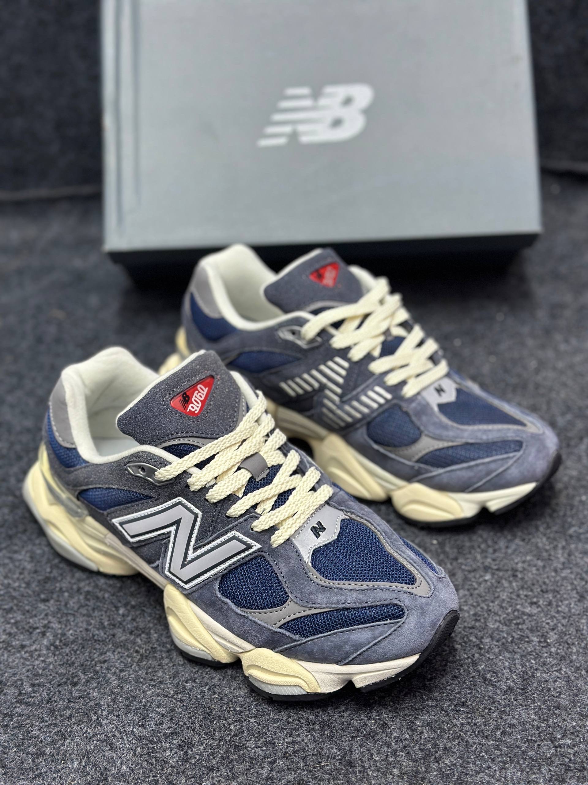 New Balance 9060 "Outerspace": Navy Blue&Grey Suede&Mesh