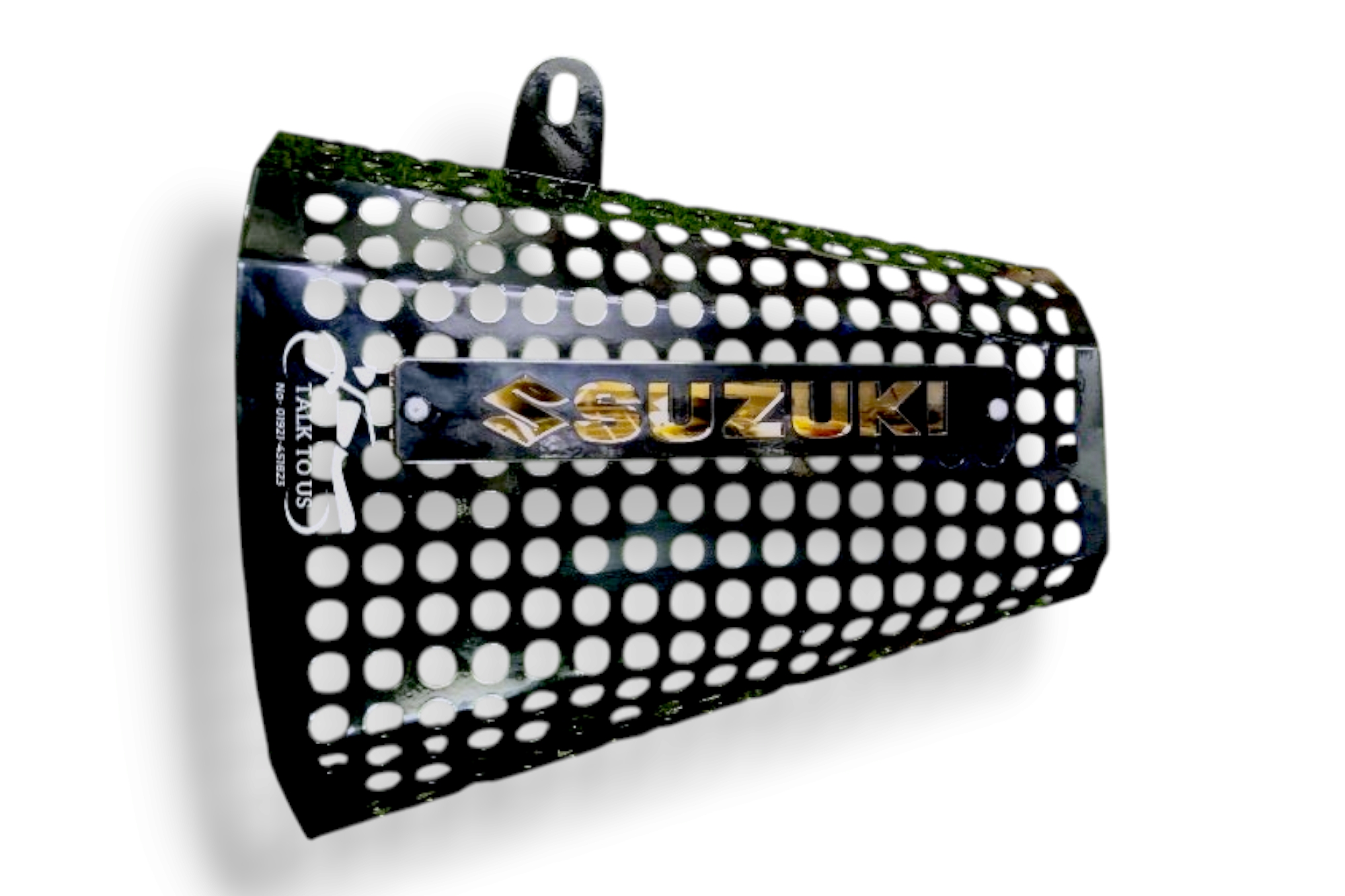 Premium Black Silencer Cover For Suzuki Gixxer All Model_img_0