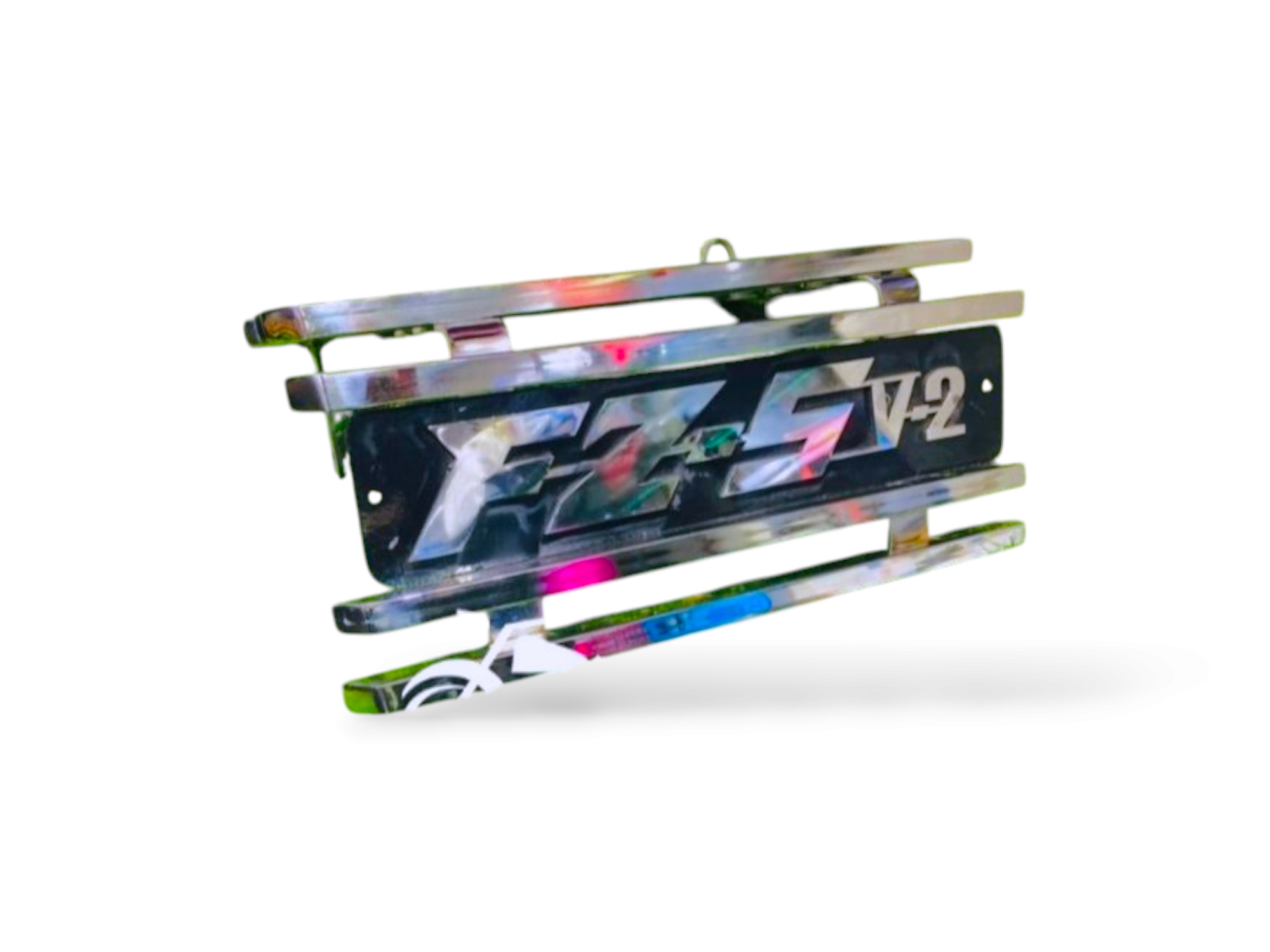 Premium Heavy 3D Logo SS Silencer Gourde For Fzs V2_img_0