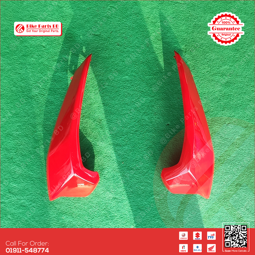 Headlight Kan for TVS Raider 125cc (Red Colour) bike.