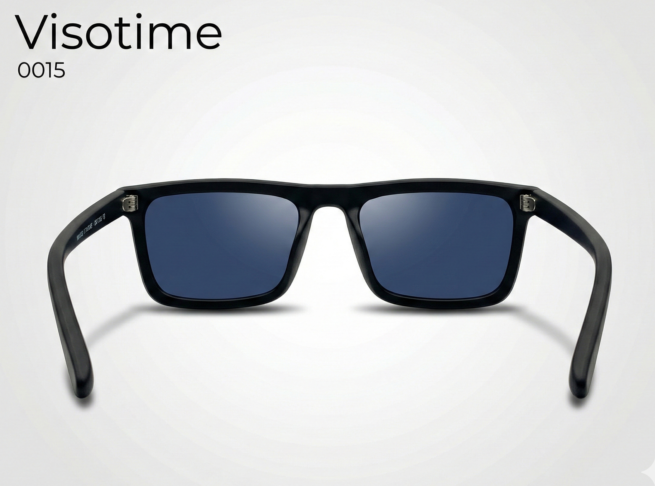Premium Double Poly Rectangular Sunglasses – Matte Black / Blue Lens_img_3