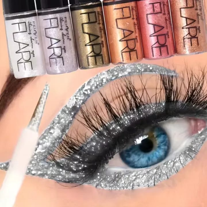 PEIYEN FLARE 6 Colors Charm Shine Liquid Eyeshadow / Eyeliner (3.5g x 6pcs