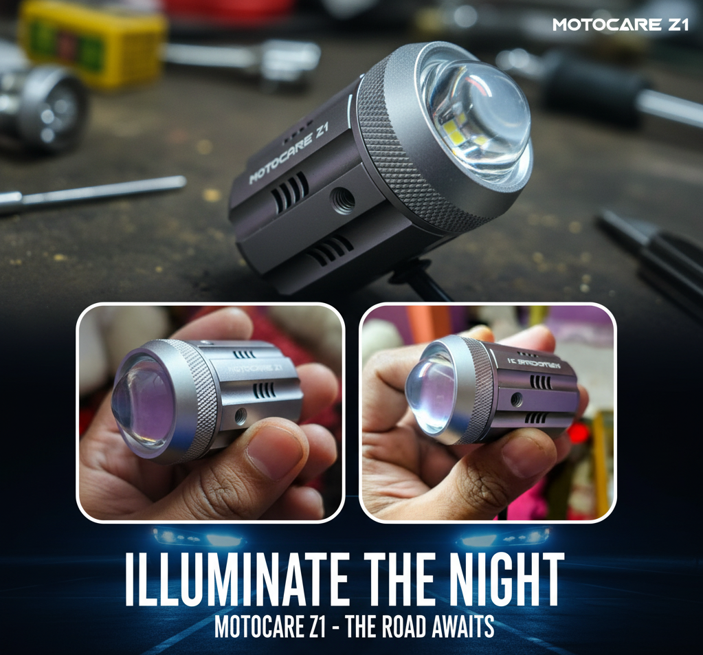 Motocare Z1 Fog Light for Motorcycles - Powerful Dual Color LED in Bangladesh_img_4