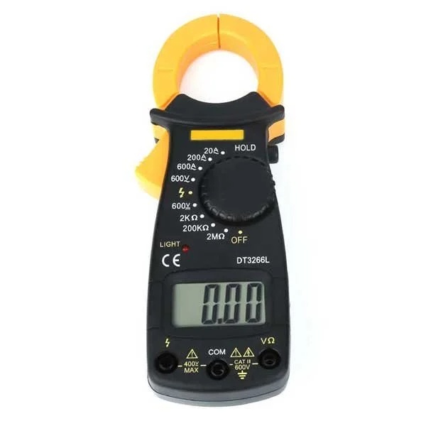 DT3266L Digital LCD Clamp Multimeter Voltmeter Ammeter AC/DC Voltage Detector VC3266L+