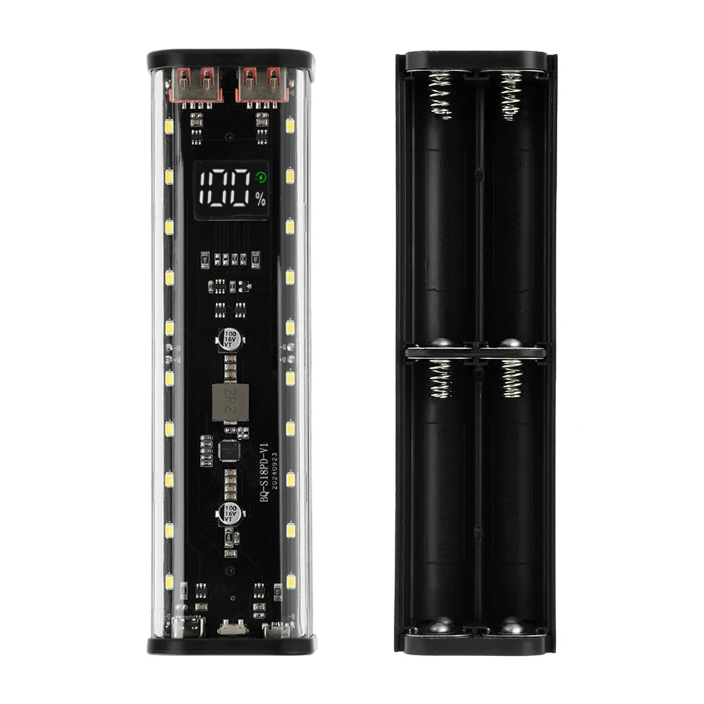 Fast Charging 8pcs 18650 Battery Power Bank Case with LED Light_img_2