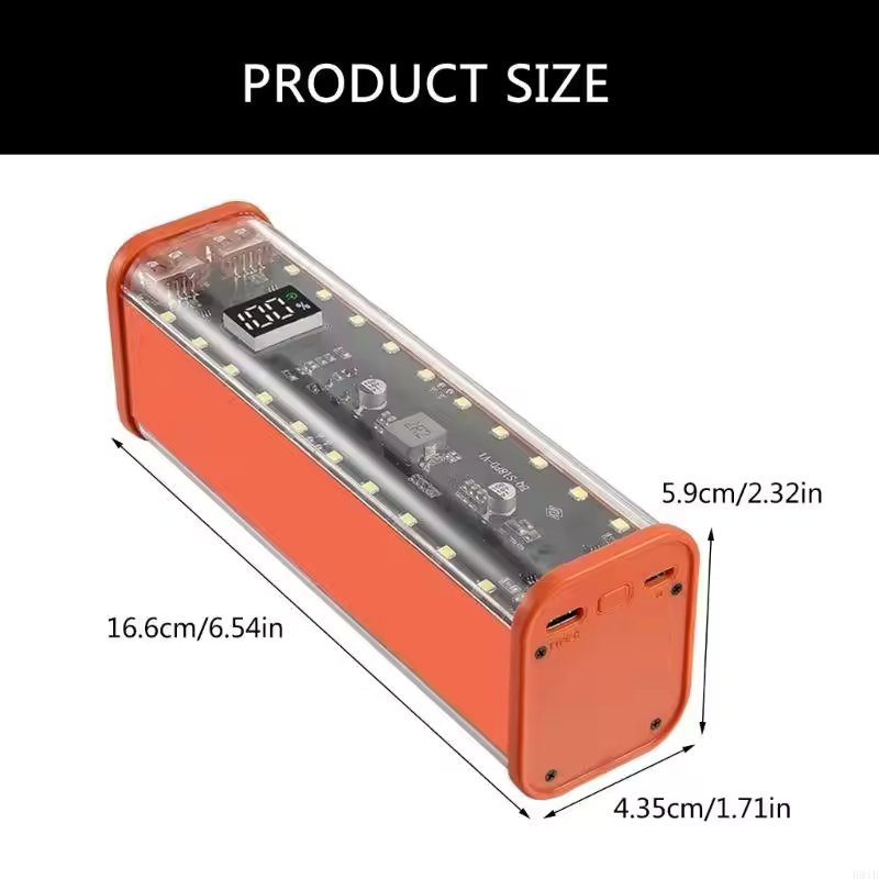 Fast Charging 8pcs 18650 Battery Power Bank Case with LED Light_img_4