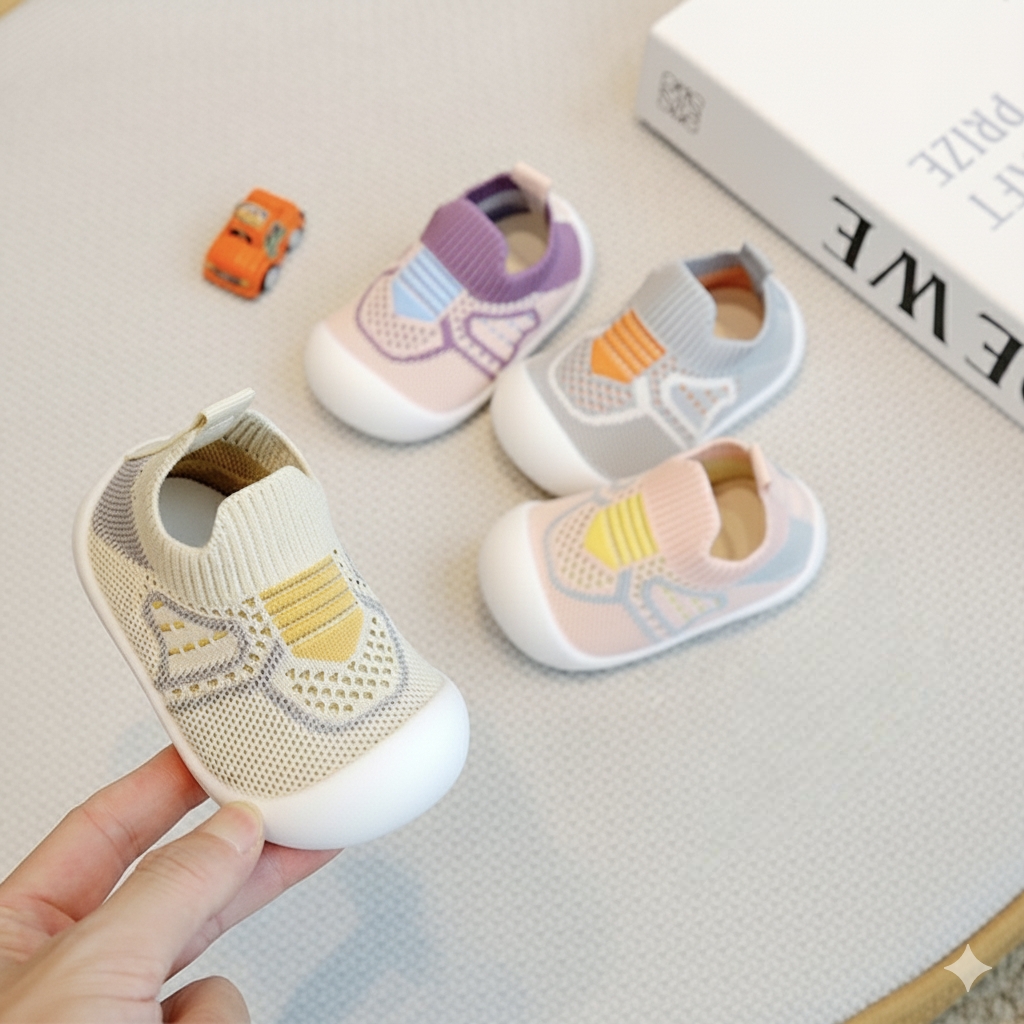 Baby Soft Knit Anti Slip Walking Sneakers (6 to 36 months) for BABUU_img_0