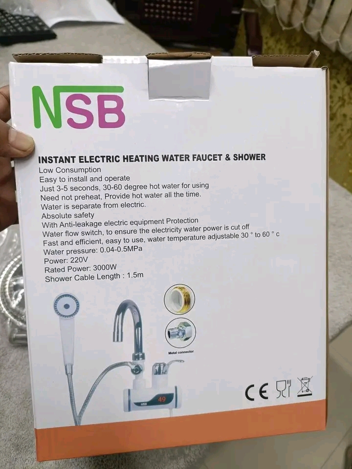 NSB Instant Electric Shower Water Heater and Hot Water Faucet &Electric Instant Hot Water Tap_img_1