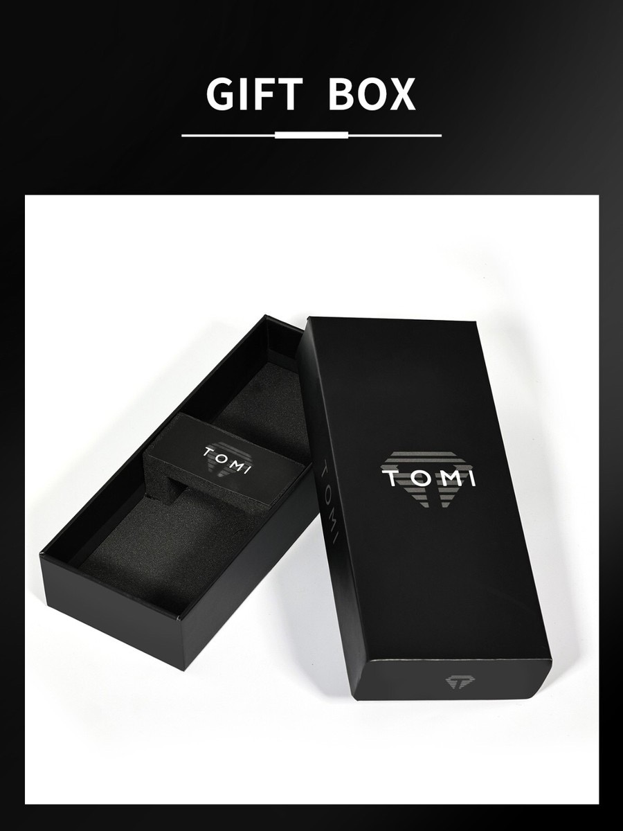 TOMI T-093 Square Men's Leather Belt Quartz Watch (Brown-Black)_img_3