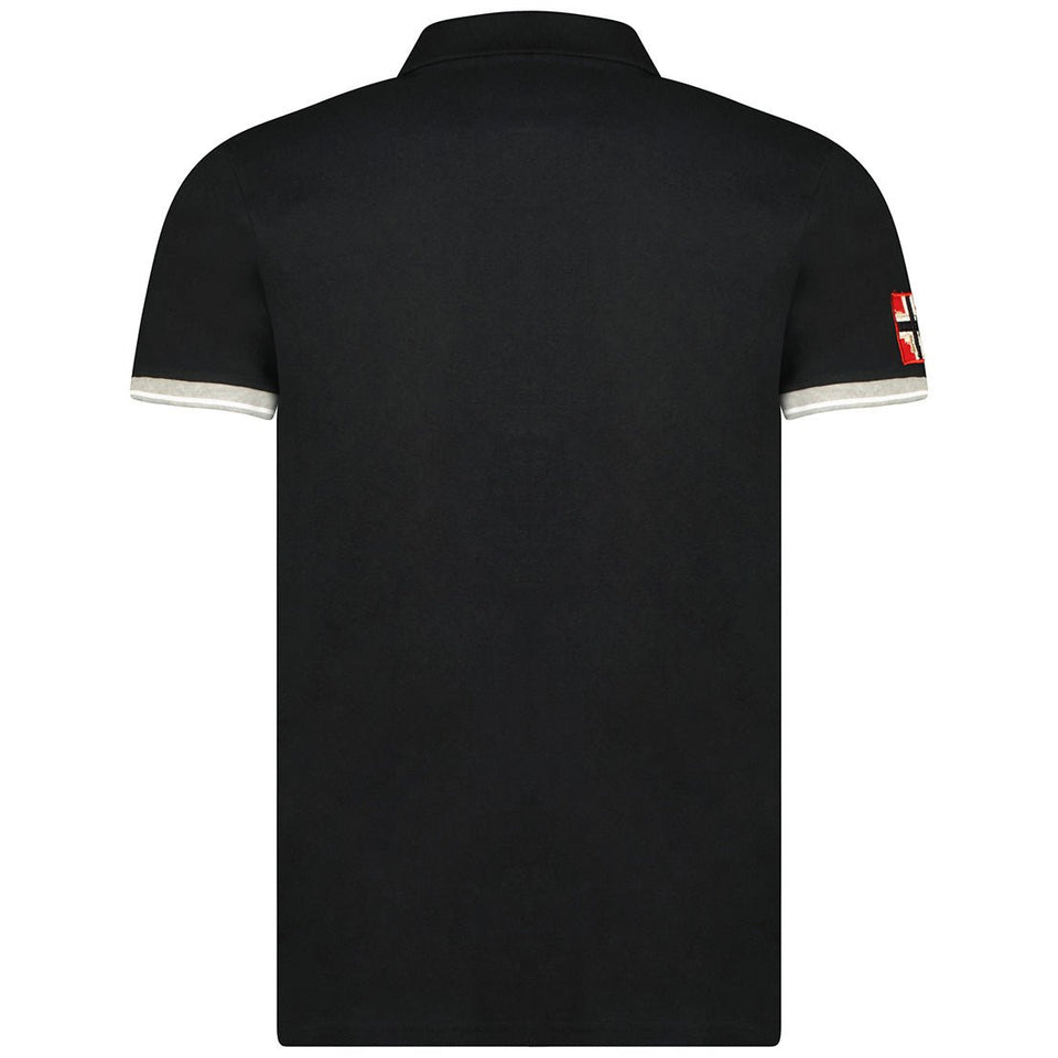 Short-sleeved polo shirt Black_img_4