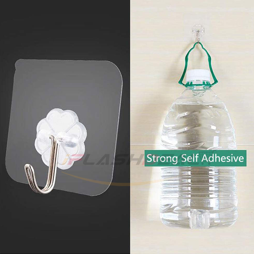 MAYTTO 8PCS Adhesive Hooks No-Drill_img_4