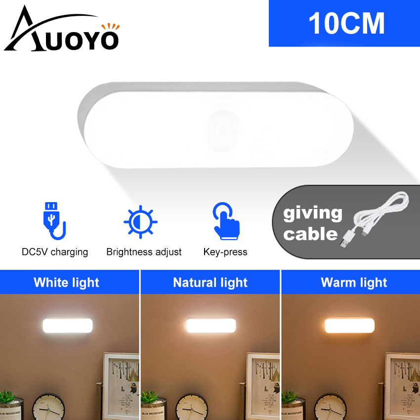 Auoyo LED Long Light 10CM 30CM Cupboard Wardrobe Bed Light