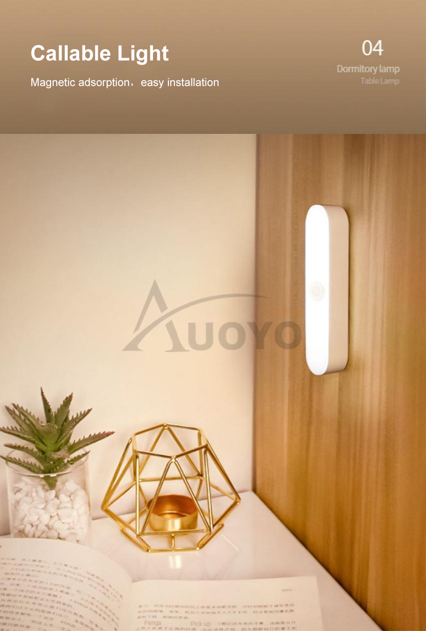 Auoyo LED Long Light 10CM 30CM Cupboard Wardrobe Bed Light_img_8
