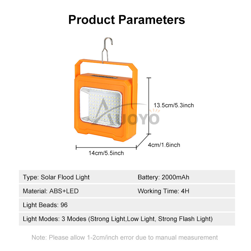 =999
Auoyo LED Solar USB Rechargeable Waterproof Handheld Portable Spotlight_img_2