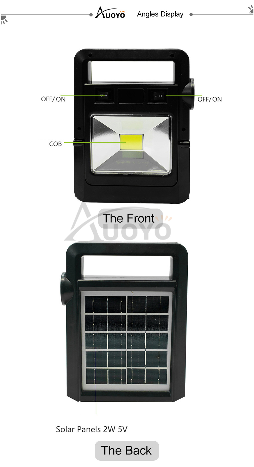 Auoyo Portable Solar Panel Light Solar_img_7