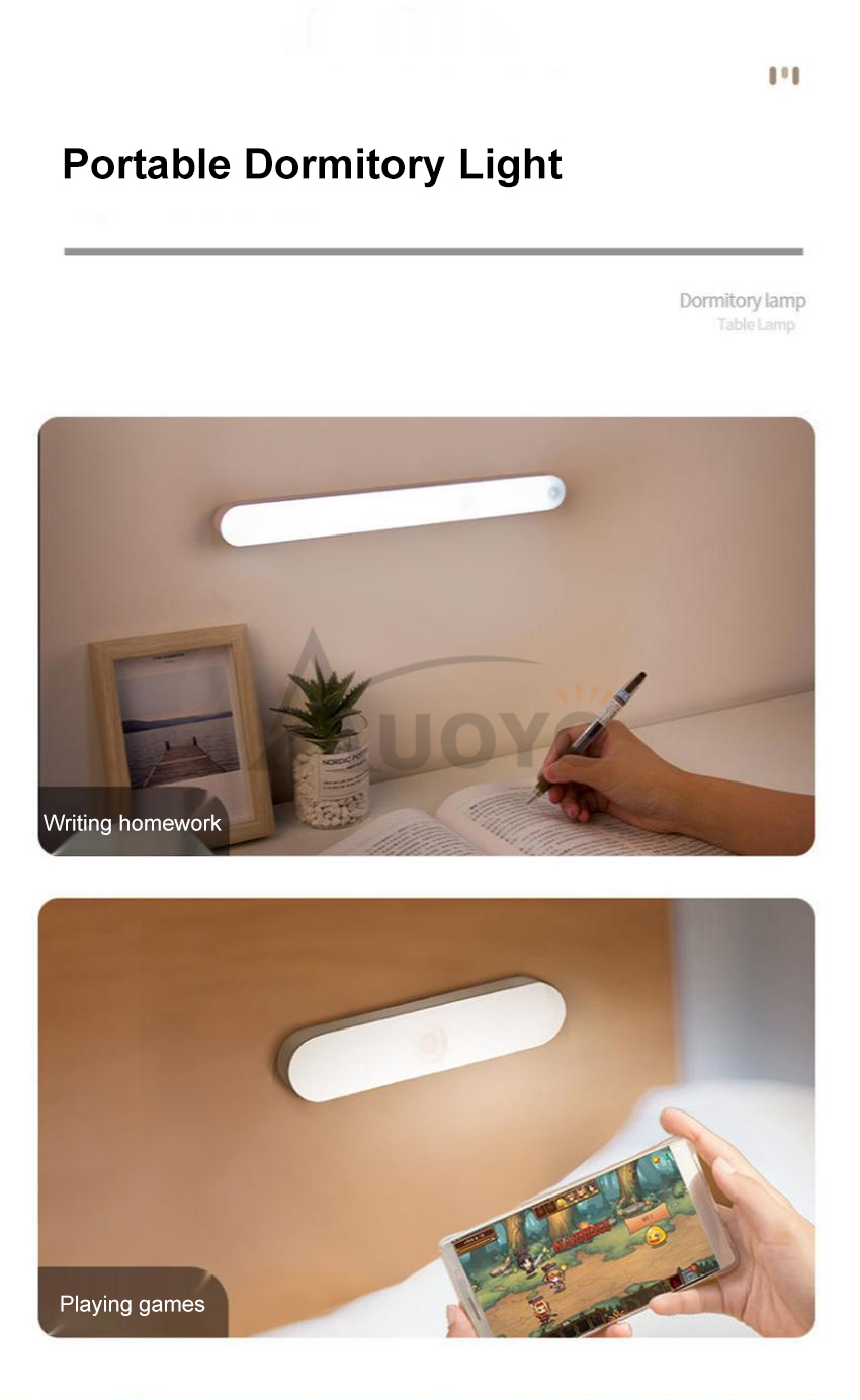 Auoyo LED Long Light 10CM 30CM Cupboard Wardrobe Bed Light_img_7