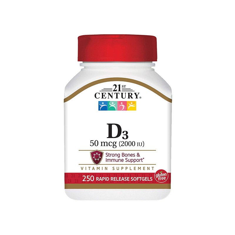 21st Century D3 2000 IU Softgels,