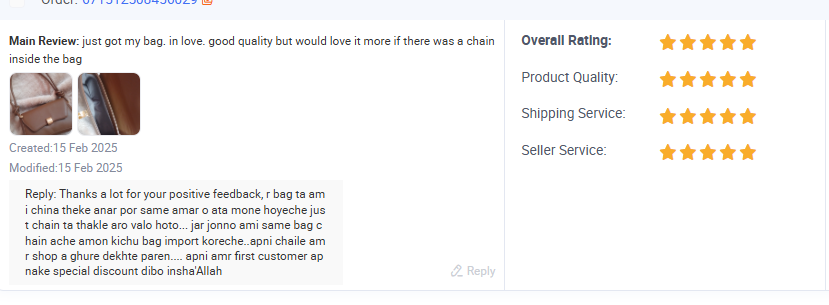 Happy Customer review