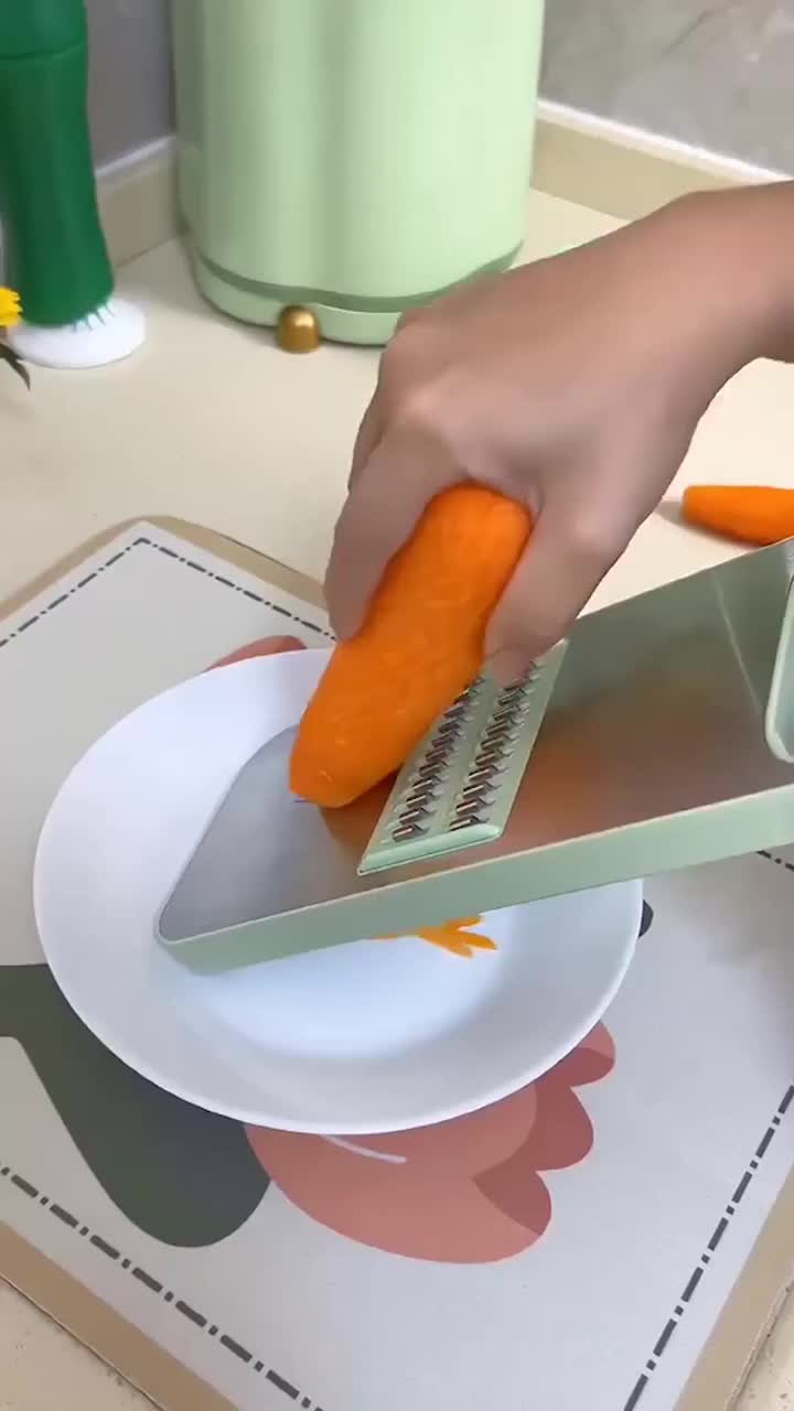 (vegetable cutter) Safe Mandoline Slicer for Kitchen Professional Cucumber Veggie Mandolin Slicer Hand Held Japanese Kitchen Chopping Artifact 5 in 1 Vegetable Potato Chip Slicer for Scalloped Potatoes Kitchen Slicer_img_1