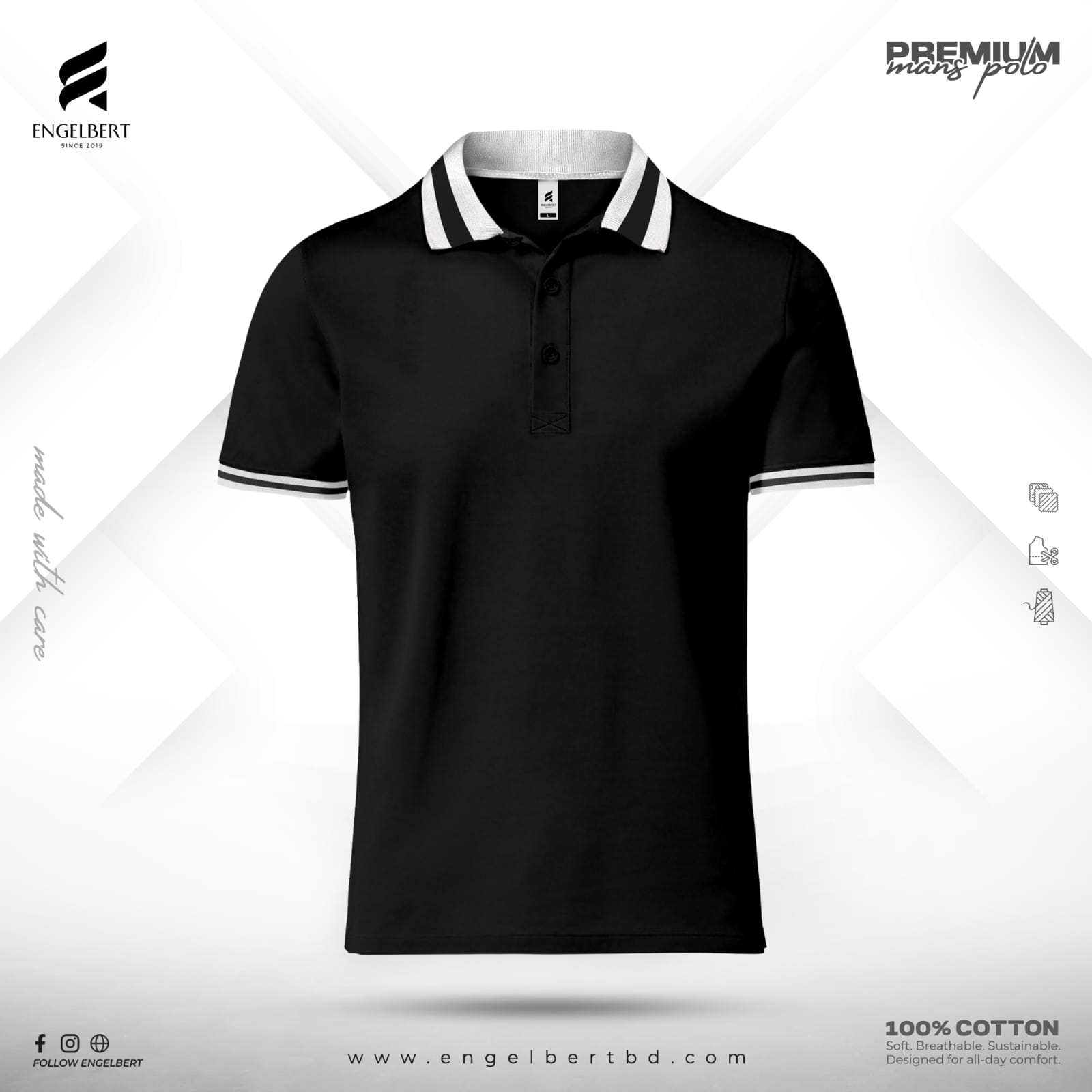 Premium Polo T-shirts X Black_img_0
