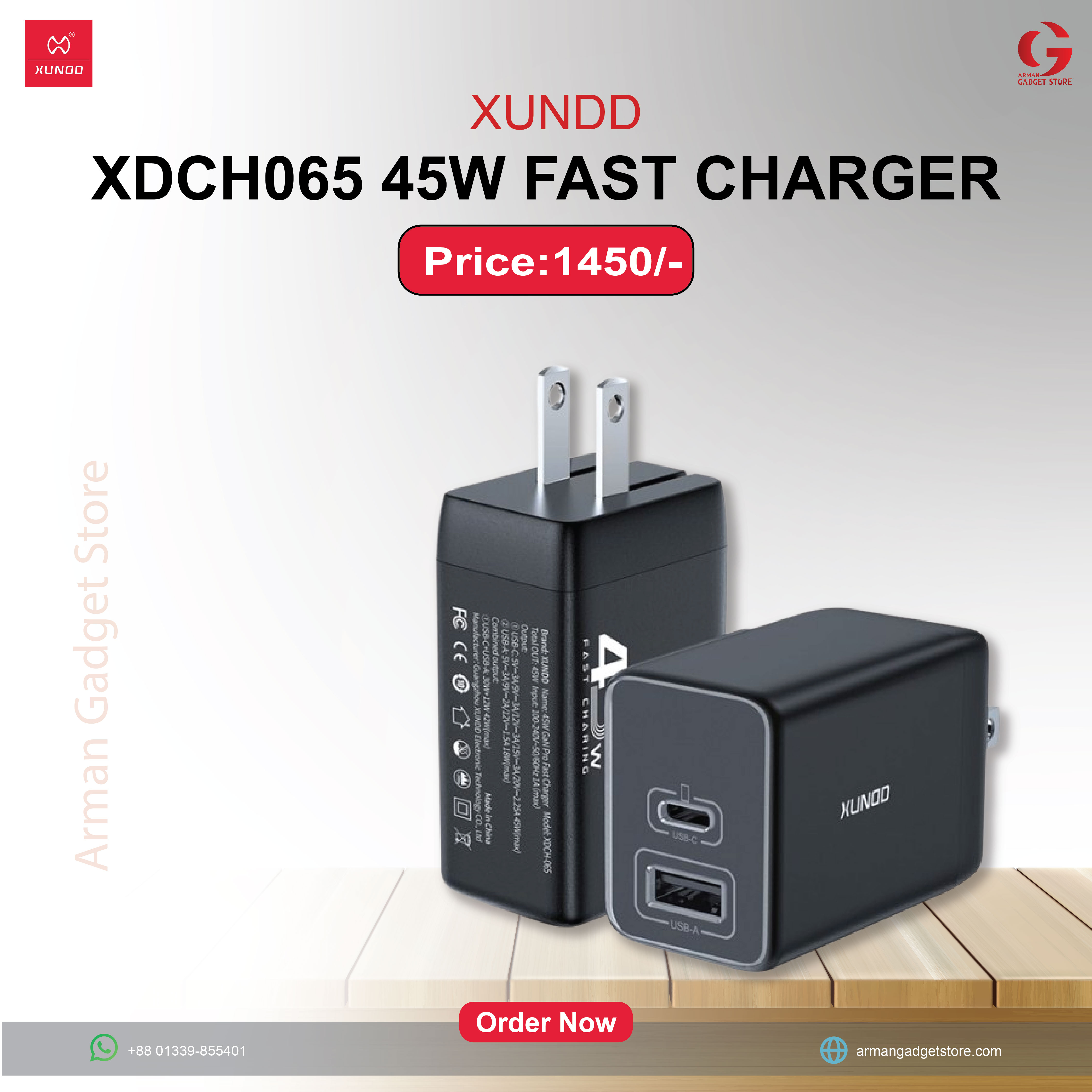XUNDD XDCH-065 45W Fast Charger_img_0