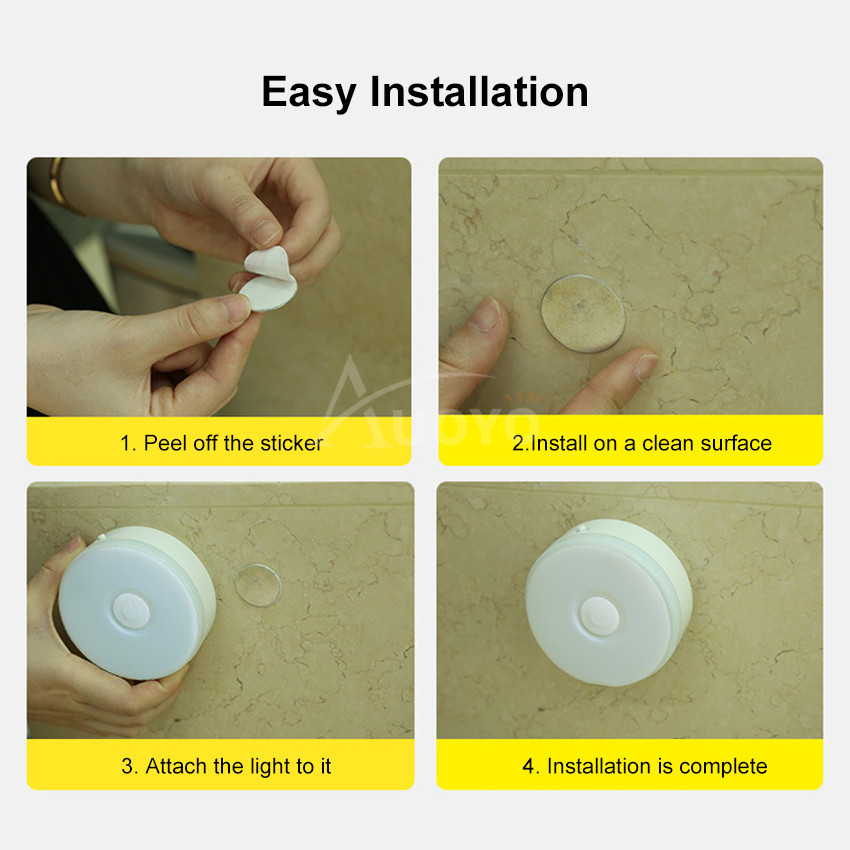 Auoyo LED Night Light Motion-Sensing Lamp Portable Night Lamp_img_8