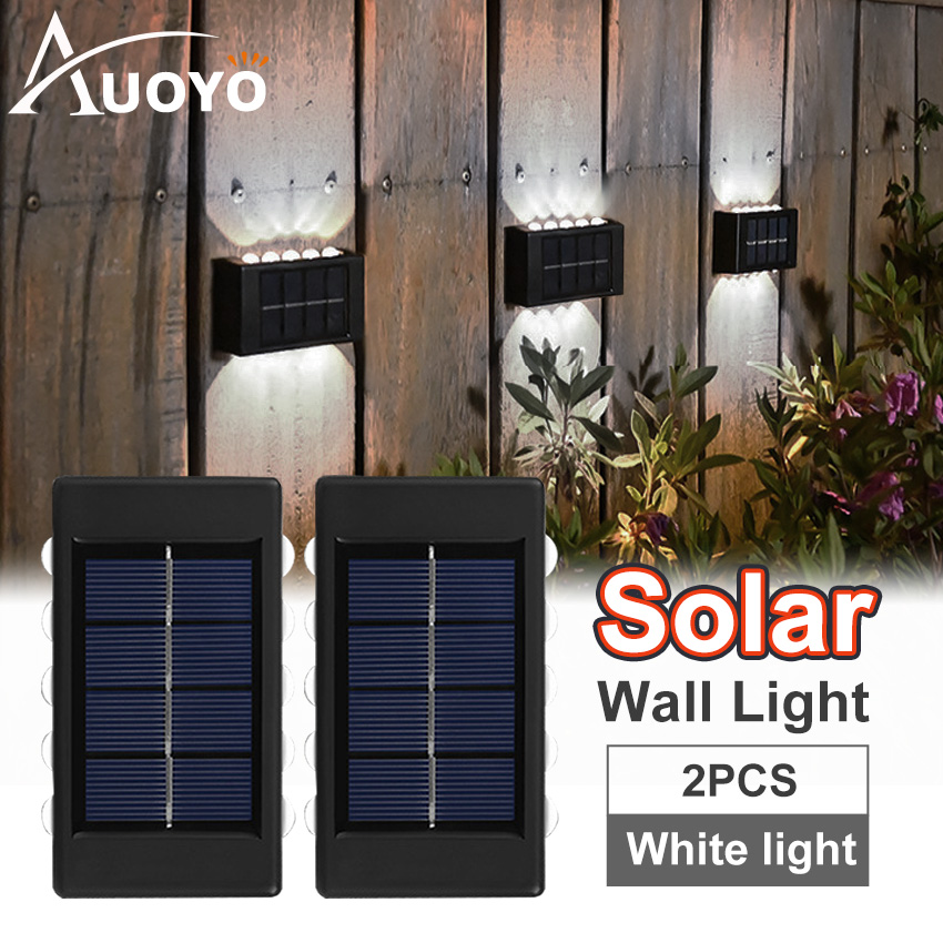 Auoyo 2LED10LED Solar Wall Light